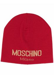 Moschino Berretto con logo - Rosso