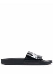 Moschino Sandali slides goffrati - Nero