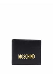 Moschino Portafoglio con placca logo - Nero