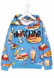 Moschino Kids Felpa con stampa - Blu