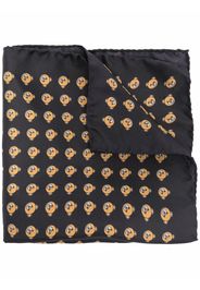 Moschino Fazzoletto da taschino con stampa Teddy Bear - Nero