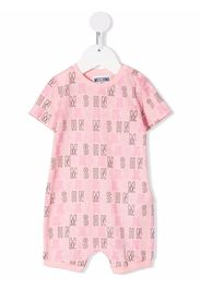 Moschino Kids Tutina con stampa - Rosa