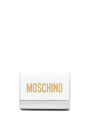 Moschino Portafoglio con stampa - Bianco