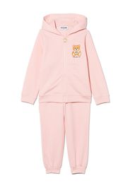 Moschino Kids Tuta sportiva con stampa Teddy Bear - Rosa