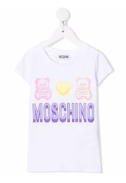 Moschino Kids Teddy Bear print T-shirt - Bianco