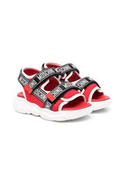 Moschino Kids Sandali con strappo - Rosso