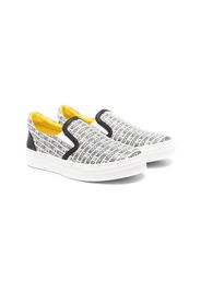 Moschino Kids Sneakers con stampa - Bianco