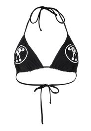 Moschino Top bikini Double Question Mark - Nero