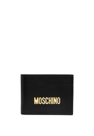 Moschino Portafoglio con placca logo - Nero