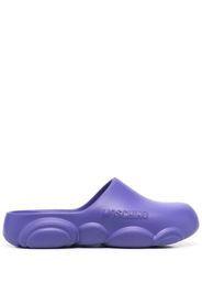 Moschino Mules con logo goffrato - Viola