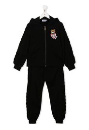 Moschino Kids Tuta sportiva con cappuccio - Nero