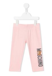 Moschino Kids Leggings con stampa - Rosa