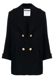 Moschino open-front virgin wool coat - Nero