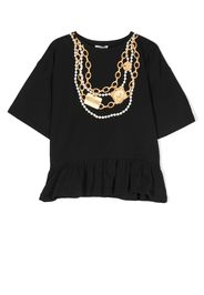 Moschino Kids T-shirt con stampa Bling - Nero