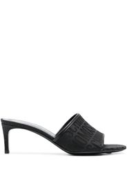 Moschino Mules con logo - Nero