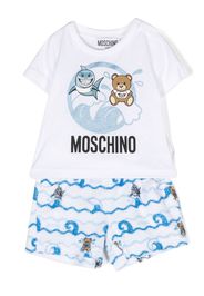 Moschino Kids Shorts Teddy Bear - Bianco