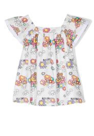 Moschino Kids Abito Teddy Bear - Bianco