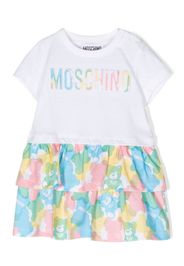 Moschino Kids Abito con stampa - Bianco