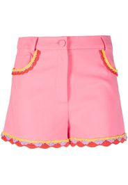 Moschino Shorts a vita alta - Rosa