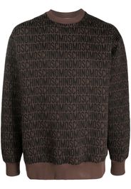 Moschino Maglione con stampa - Marrone