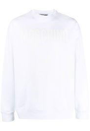 Moschino logo-print crew neck sweatshirt - Bianco