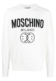 Moschino logo-print sweatshirt - Bianco