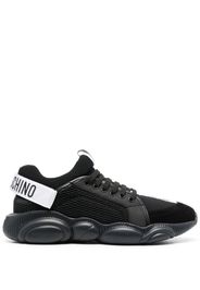 Moschino logo pull tab low-top trainers - Nero