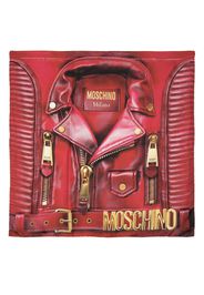 Moschino Foulard con stampa - Rosso