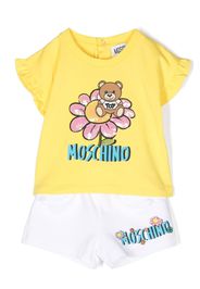 Moschino Kids flower-teddy tracksuit - Giallo