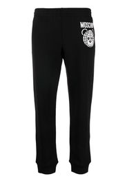 Moschino teddy bear organic cotton track trousers - Nero