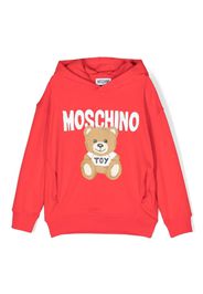 Moschino Kids Teddy Bear graphic print hoodie - Rosso