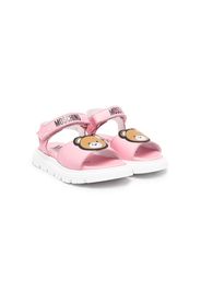 Moschino Kids Teddy Bear motif sandals - Rosa