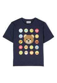 Moschino Kids Teddy Bear motif T-shirt - Blu