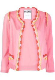 Moschino knitted round-neck cardigan - Rosa