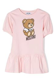 Moschino Kids teddy bear-motif dress - Rosa