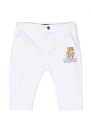 Moschino Kids Teddy Bear cotton trousers - Bianco