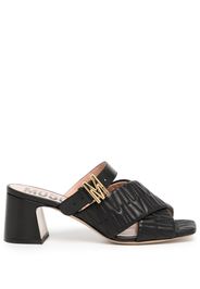 Moschino 60mm leather mules - Nero