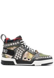 Moschino Sneakers con design patchwork - Grigio