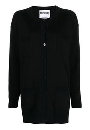 Moschino monogram-jacquard cardigan - Nero