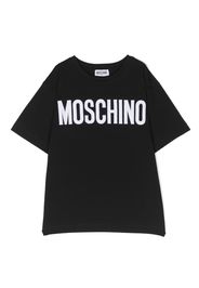 Moschino Kids logo-print short-sleeve T-shirt - Nero