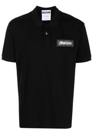 Moschino Polo con applicazione - Nero