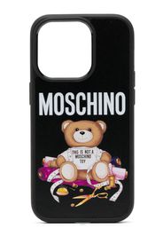 Moschino Teddy bear-motif iPhone case - Nero