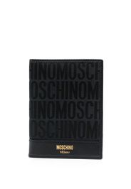 Moschino Portafoglio bi-fold con logo - Nero