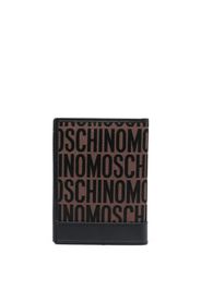 Moschino Portafoglio bi-fold con logo - Marrone