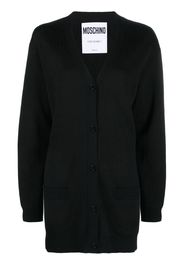 Moschino Cardigan con scollo a V - Nero