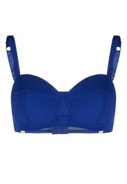 Moschino panelled underwired bra - Blu