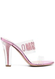 Moschino Mules con stampa 110mm - Rosa