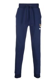 Moschino Pantaloni sportivi con applicazione - Blu