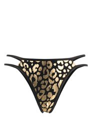 Moschino Slip bikini con stampa - Nero