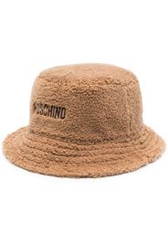 Moschino Cappello bucket con ricamo - Marrone